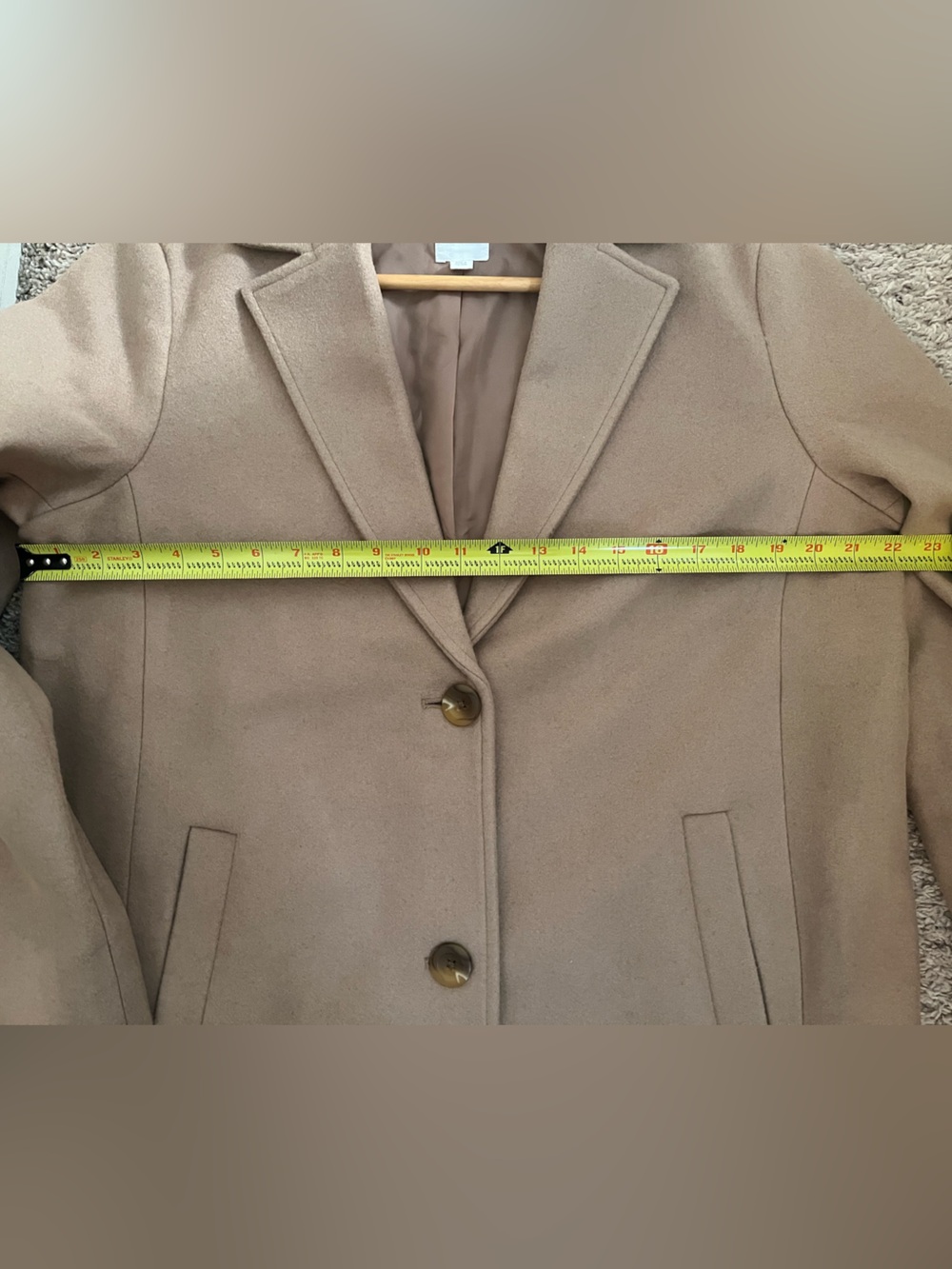 GAP Women's Camel Top Coat, Size M - Picture 6 of 10
